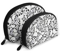 Femmes Timeless Treasures Glow in The Dark Skulls Voyage Cosmétique Sacs Étanche 2PC Maquillage Pochette Cosmétique Et Articles De Toilette Organisateur Sac Portable Voyage Trousse De Toilette Fille