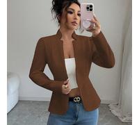 Femmes Tricot texturé Col montant Manches longues Élégant Pull-over, Convient pour le Thanksgiving, Halloween, Style de rue, Saison Automne/Hiver L,M,S,XLÉtoffe