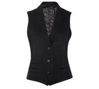 Femmes Tweed à Chevrons Gilet Laine Mélange 1920s Habillé Vintage sur Mesure