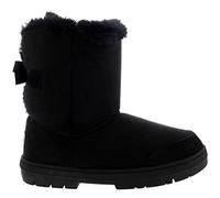 Femmes Un Arc De Fourrure Classique De Haut Étanche Hiver Pluie Neige Bottes - Noir - 37