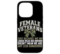 Femmes vétérans We Don't Wear Uniform But Still Strong Coque pour iPhone 14 Pro