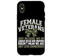 Femmes vétérans We Don't Wear Uniform But Still Strong Coque pour iPhone X/XS