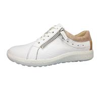 Femmes Waldläufer Baskets K-Ira Textile Lacets Plat - blanc skin rose gold 762 39