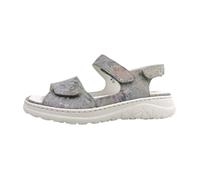 Femmes Waldläufer Sandale H-Joline Cuir Fermeture velcro Plat - pierre 070 42