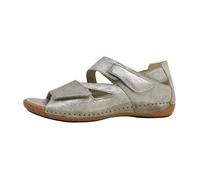 Femmes Waldläufer Sandale Heliett Cuir Fermeture velcro Plat - platine paillettes 37