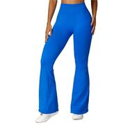 Femmes Yoga Cloche-Bas serré Scrunch Bout à Danse Taille Haute Collants Fitness Legging Respirant Sport Pantalon(Blue3,S)