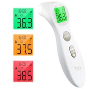 femometer Thermomètre Frontal Bébé et Adulte Sans Contact, Blanc | Lecture Précise Instantané, Alarme de Fièvre, Simple à Utiliser, Thermomètre Infrarouge, Mode Muet