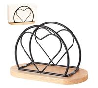 FEMONGY porte serviette de table Socle en bois porte serviette papier, porte-serviettes en papier, plus stable et moins sujet aux chutes (15,7 * 6,7 * 9,9 cm)