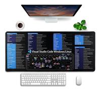 FEMONGY Tapis de souris raccourcis clavier en français, Tapis de souris 900x400, Design impermeabile più spesso, Modèle de combinaison de touches de raccourci visual studio code Windows/Linux,Français