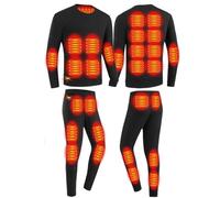 Femxizor Combinaison Chauffante pour Moto, 28 Zones De Chauffage, 3 Vitesses De Température, sous-vêtements Intelligents pour Hommes pour Le Travail Quotidien,M,Man