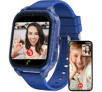 Fenamor 4G Montre Connectée Enfant GPS, Montre Intelligente Enfant avec SOS, Appel Vidéo, 7 Jeux, Chat, GPS, Réveil Mode Classe, Podomètre, Cadeaux Montre Telephone avec SIM Fille Garçon 5-12 Ans
