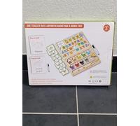 Fenarid Jouet avec Labyrinthe magnétique à Double Face - Jeu éducatif Enfants + Apprentissage des Couleurs et des Alphabets + Comptage + Epellation des Mots + Plan de Travail - Marque française