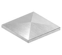 Fenau | cache-pilier/capuchon de poteau | pour tube carré | dimensions : 100x100 mm | acier S235JR, brut