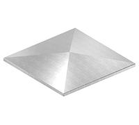 Fenau | cache-pilier/capuchon de poteau | pour tube carré | dimensions : 200x200 mm | acier S235JR, brut