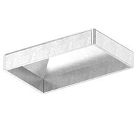 Fenau | Cache-pilier/Capuchon de poteau | Pour tube rectangulaire | Dimensions : 50x30 mm | Acier S235JR, brut