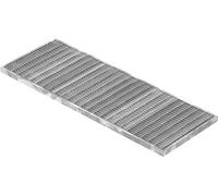 Fenau | Caillebotis/Grille conforme aux normes de l'industrie du bâtiment, Dimensions : 290 x 790 x 20 mm, Dimensions du maillage: 30/10 mm, galvanisée, cadre: 300 x 800 x 23 mm)