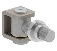 Fenau - Paumelle de portail M16 / support réglable à souder - acier S235JR brut - capacité de charge par paire : 100 kg