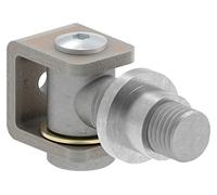 Fenau - Paumelle de portail M20 / support réglable à souder - acier S235JR brut - capacité de charge par paire : 150 kg