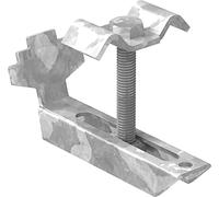 FeNau - Pince à grille (kit complet) pour hauteur de la rouille 80-90 mm et MW : (30 mm / 30 mm) - S235JR / ST37 - Galvanisé à chaud contre la corrosion - Fusible grillagé/fixation grillagée