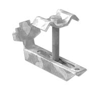 FeNau | Pince à grille (set complet) pour hauteur de grille 30mm et MW : (30/30 mm) - S235JR / ST37 - galvanisé à chaud, sécurité grille, fixation grille