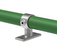 Fenau | Raccord de tube support central, support de main courante/support mural, Ø 42,4 mm, fonte malléable, galvanisé à chaud, vis incluses/droit