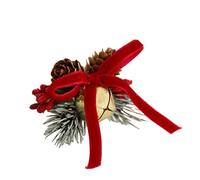 Fenayuu Anneaux De Serviette De Noël - Décoration d'Anneaux de Serviette à Cloches et Nœuds - Ornement de Bureau d'hiver,pour Noël Automne Fête de Vacances Pâques Dîner Festif à la