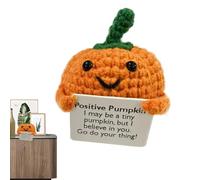 Fenayuu Crochet Inspirant - Légume Positif au Crochet | Tricotée Cartoon avec Carte Cadeau pour Ami Garçon Fille Déco Bureau et Table de Chevet