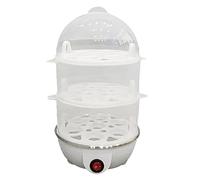 Fenayuu Cuiseur d'Œufs Électrique,avec 3 Niveaux de Cuisson - Cuiseur Vapeur Multifonction Pour Maïs, Nouilles, Raviolis Et Porridge