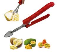 Fenayuu Durian Dénoyauteur de fruits - Pince en acier inoxydable pour ouvrir les fruits - Forme ergonomique - Pour la cuisine et la maison