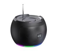 Fenayuu Enceinte d'Extérieur,Radio FM sans Fil avec Lecture de Cartes - Système Audio,pour Fêtes en Plein Air Performances Bureau à la Maison Patio Arrière-Cour et Studio