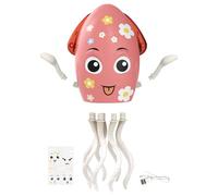 Fenayuu Jouet Bébé Poulpe, Pieuvre Électrique Rampante, Robot Gesticulant Interactif avec Lumière et Musique Jeu Éducatif pour Maison École Maternelle Cadeau Filles Garçons