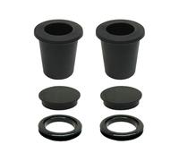 Fenayuu Lot de 6 anneaux de parasol pour table de jardin - Anneau perforé - Convient pour trou de table de 5 à 6,35 cm - Adaptateur de parasol - Accessoires de meubles pour jardin, café, terrasse