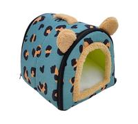 Fenayuu Maison de couchage pour cochon d'Inde - Cachette souple amovible | Accessoires pour enclos Nid Maison Cage Jouer Dormir Se reposer Cacher Intérieur Extérieur Zone de jeu Petits animaux