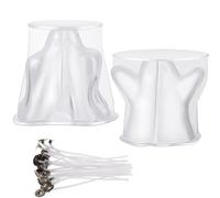 Fenayuu Moules en silicone pour bougies | 2 pièces de moules fantômes avec effet 3D - Moules en plâtre pour l'artisanat comme décoration de table lors des fêtes d'Halloween