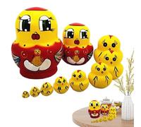 Fenayuu Poupées matriochka pour adultes | Traditionnellement peintes à la main - Poupées en bois peintes à la main - Pour entrée, salon, chambre d'enfant, décoration de table de fête