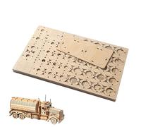 Fenayuu Puzzles 3D en Bois Maquettes Adulte | Ensemble de Modèle à Assembler Camion Citerne - Jouet Casse-Tête Artisanal pour École Voyage Maternelle
