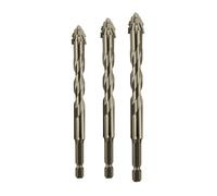 Fenayuu Set de mèches eccentric à rainures | Jeu de Forets Hélicoïdaux à Quatre Tranchants Excentriques - Pointe De Perçage Haute Dureté Pour Béton Ciment Carrelage Métal Bois - Perçage construction