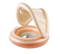 Fenayuu Siège Flottant Sécurisé | Bouée De Bain pour Bébé | Entraîneur De Nage Réglable avec Capote pour Tout-Petits Lors des Jeux d'eau Et