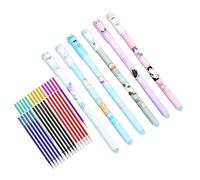 Fenayuu Stylos Effaçables | Stylos à Encre Gel à Motifs Cartoon | Fournitures de Bureau à Motif Chat 0.5mm pour Organisateurs d'Événements Journalistes Bureau Réunion Journalisation Garçons Filles