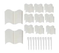 Fence de Bordure de pelouse - Fonctionnement du Jardin Pliable, diviseur d', Panneau de lit de Fleurs | 20 pièces Amovibles avec Conception imbriquée pour Les Bords de Chemin, Lignes d'allée, sép