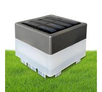 Fence Post Solar Light - Lanterne LED chaude et fraîche pour une utilisation en plein air | Post-poste de patio à énergie solaire pour jardin, porte, allée, balcon, piscine, paysage, terrasse et décor