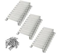 Fence Post Stabilizer - 30 Pieces Metal Bendable Adjustable Bracket