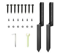 Fence Repair Kit, Metal Fence Mender, Ground Spike Stabilizer, Heavy Duty Post Support Bracket for Fixing Broken Wood Posts Outdoor Garden Yard Quick Repair Solution Use 40cm
