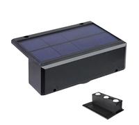 Fence Solar Lights, Outdoor Deck Lighting, 4.72x3.35x1.57 Inch Waterproof Smart Lamp, Auto Dusk Sensor, Ambient Glow 4 Pack Warm White, for Backyard Garden Balcony Walkway Poolside