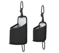 Fence Water Bottle Holder with 2 Hooks 2-Size Insulated Portable Hanger | Dugout Energy Drink Bottle Can Hanger for Stadium Basketball Court Baseball Dugout Pickleball Sport Field Golf Club