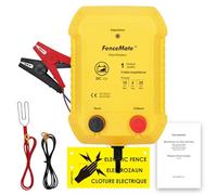 FenceMate Électrificateur clôture electrique batterie 12v, Sortie 1 Joule pour 4 à 25 km, faible impédance tension de pointe 10 kV pour volaille, bétail, animaux de compagnie