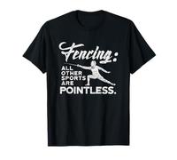Fencing Jousting Sport Epee Duel Blade Bout Sabre Escrime T-Shirt