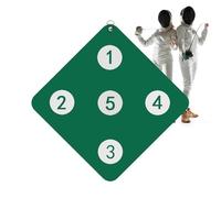 Fencing Training Equipment - Wall Mounted Target Board for Accuracy Practice | Frame with Five Zones, Indoor Reaction Exercise Tool, Skill Development Games for Home Gym