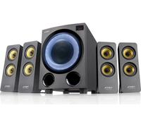 FENDA Enceintes F&D F7700X/ 4.1/ 80W/ noir avec RGB/ BT5.0/ radio FM/ lecture USB/ entrée optique/ télécommande