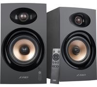 FENDA Enceintes F&D R23BT/ 2.0/ 40W/ bois/ BT/ Optique/ Entrée USB/ télécommande/ noir